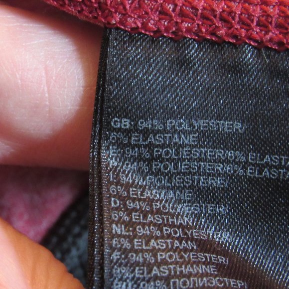 The North Face Mens Red Performance Long Sleeve Tee Shirt Size Small EUC - Picture 6 of 7